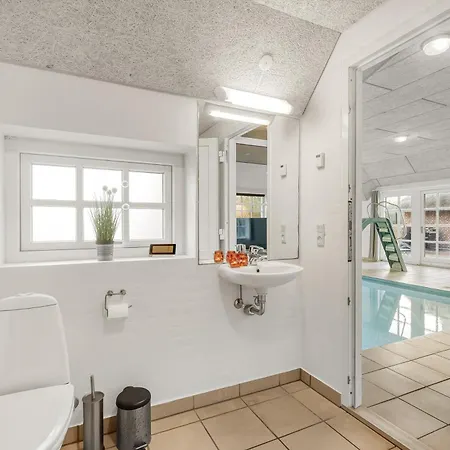 別荘 18-person Pool House In Husby, Close To The North Sea