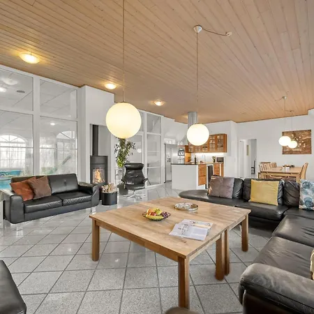 別荘 18-person Pool House In Husby, Close To The North Sea